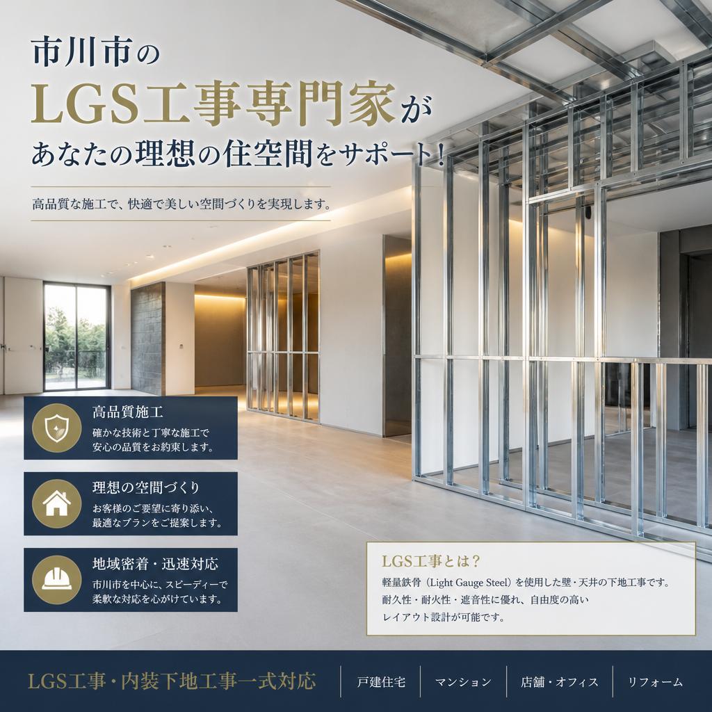 市川市のLGS工事専門家があなたの理想の住空間をサポート！